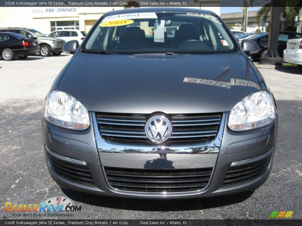 2008 Volkswagen Jetta SE Sedan Platinum Grey Metallic / Art Grey Photo #8