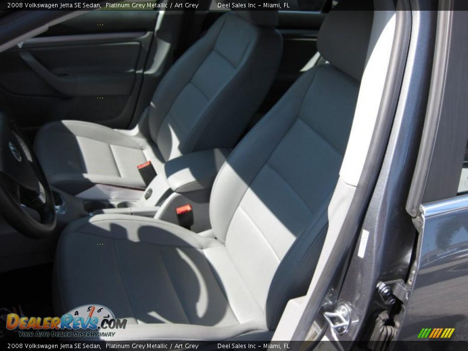 2008 Volkswagen Jetta SE Sedan Platinum Grey Metallic / Art Grey Photo #9