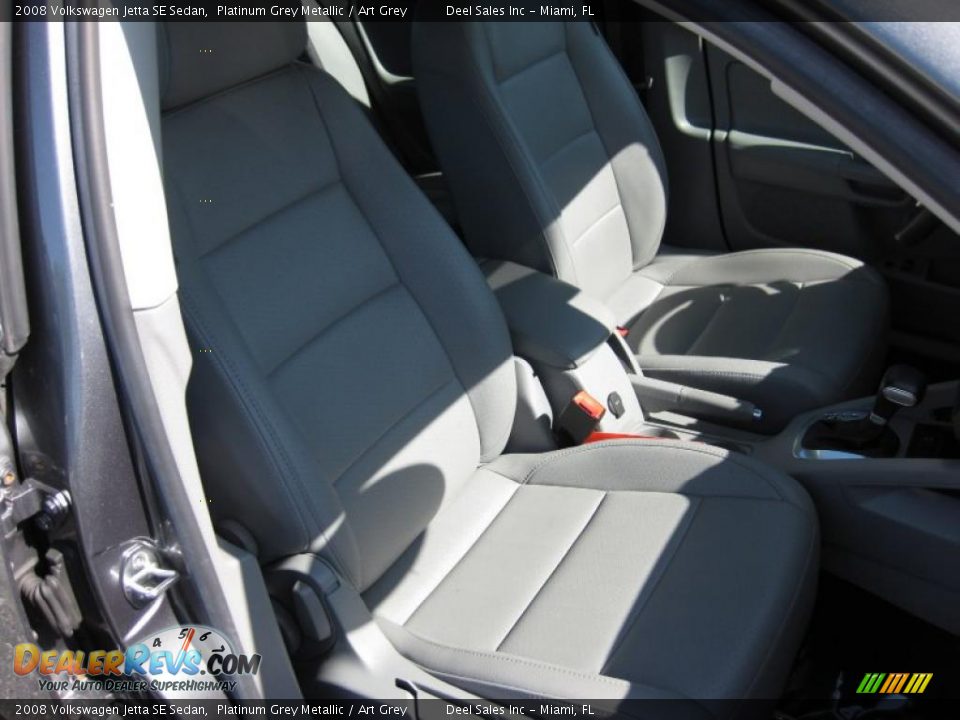 2008 Volkswagen Jetta SE Sedan Platinum Grey Metallic / Art Grey Photo #10