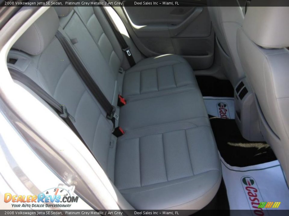 2008 Volkswagen Jetta SE Sedan Platinum Grey Metallic / Art Grey Photo #11