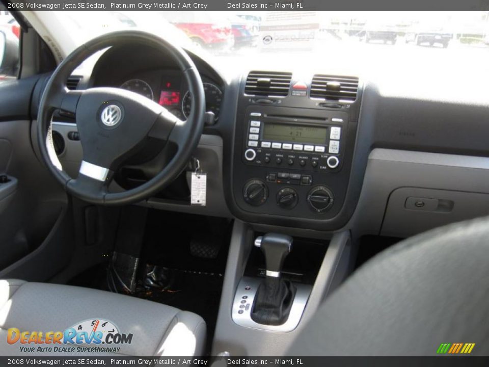2008 Volkswagen Jetta SE Sedan Platinum Grey Metallic / Art Grey Photo #12