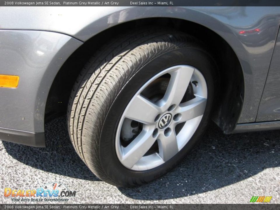 2008 Volkswagen Jetta SE Sedan Platinum Grey Metallic / Art Grey Photo #13