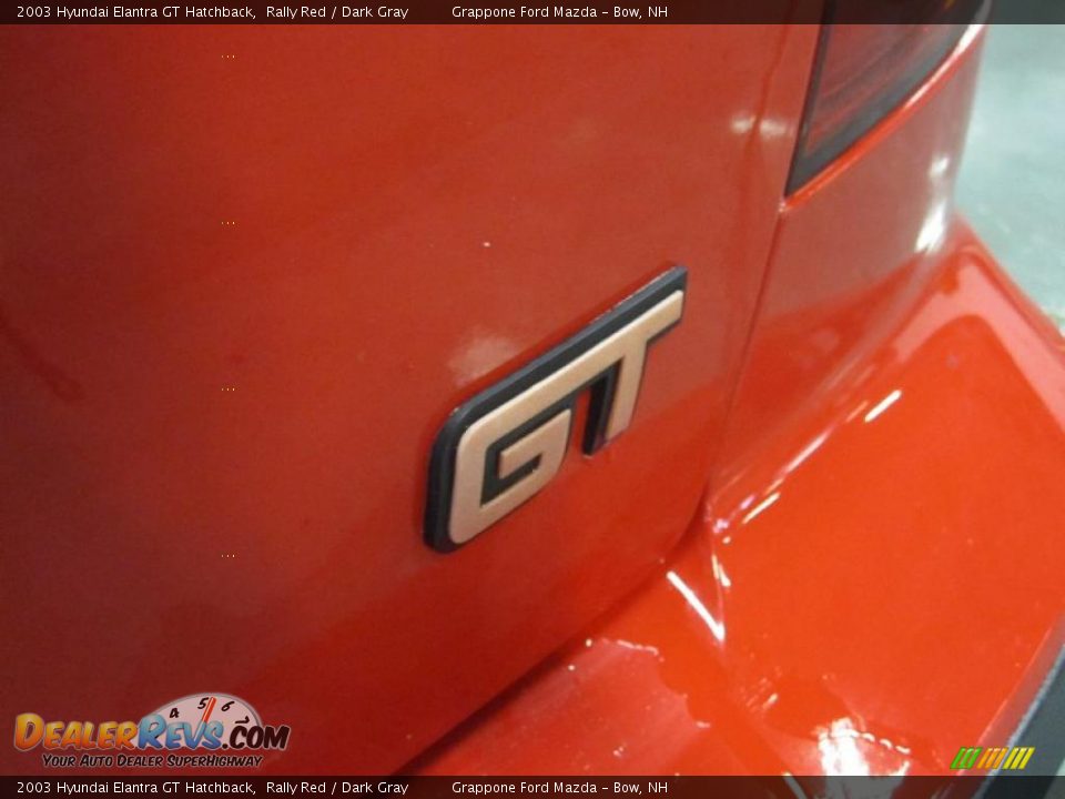 2003 Hyundai Elantra GT Hatchback Rally Red / Dark Gray Photo #5