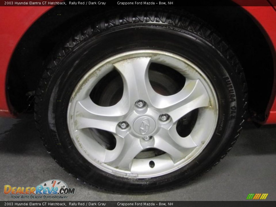 2003 Hyundai Elantra GT Hatchback Rally Red / Dark Gray Photo #6