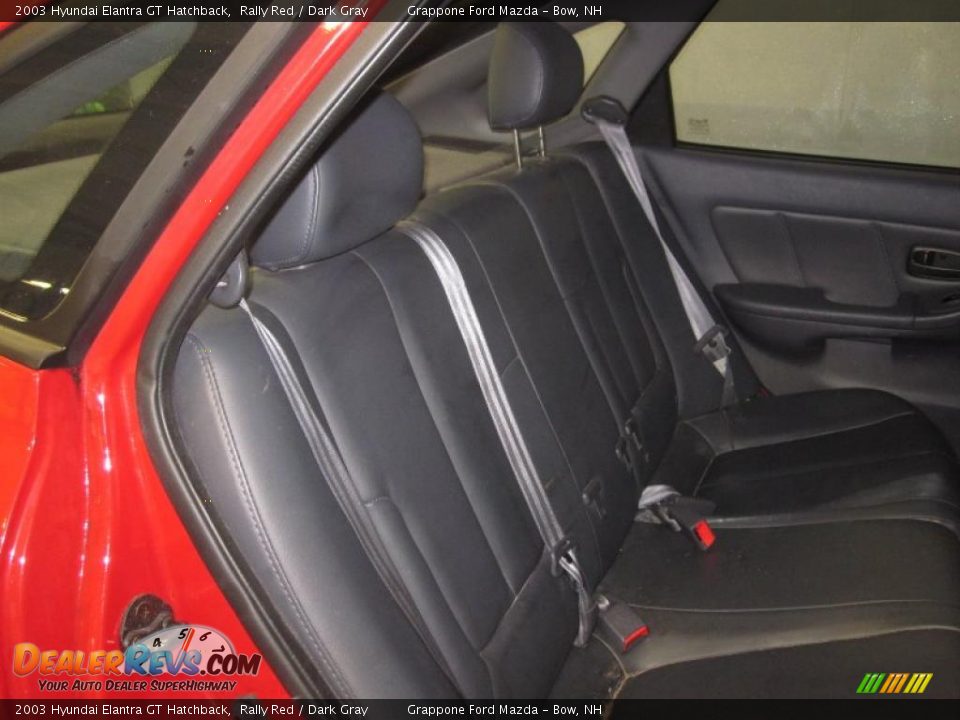 2003 Hyundai Elantra GT Hatchback Rally Red / Dark Gray Photo #7