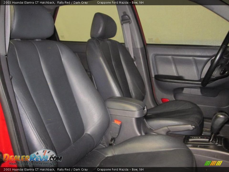 2003 Hyundai Elantra GT Hatchback Rally Red / Dark Gray Photo #8
