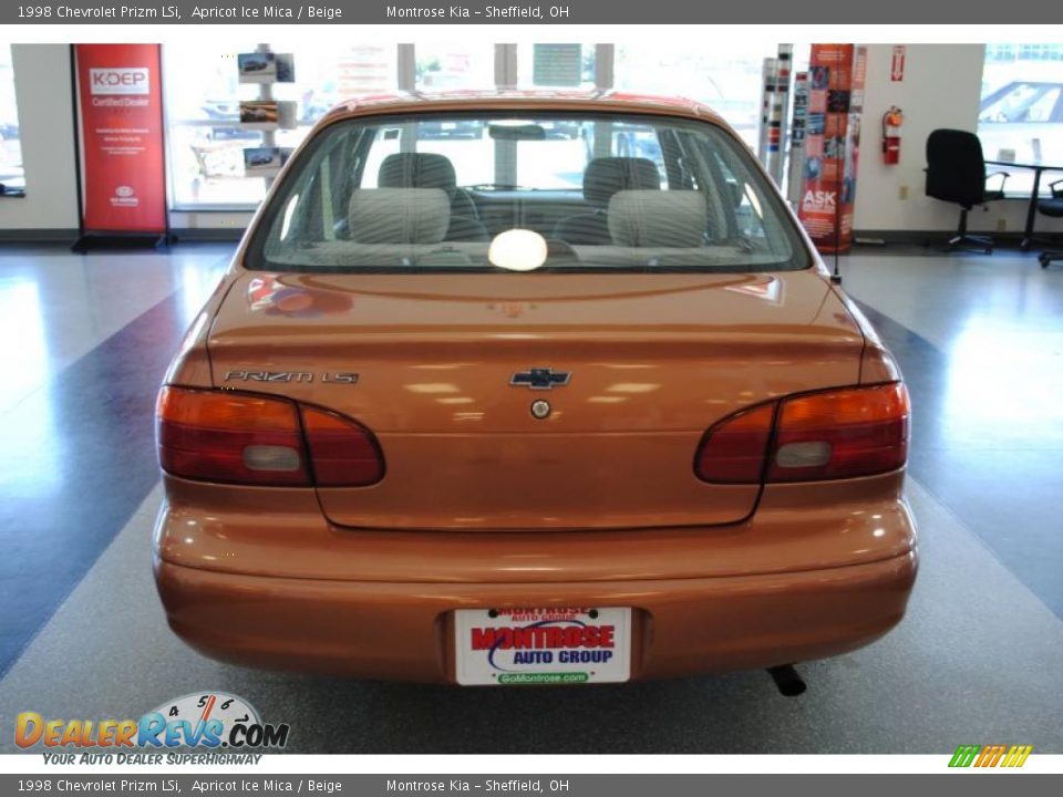 1998 Chevrolet Prizm LSi Apricot Ice Mica / Beige Photo #6