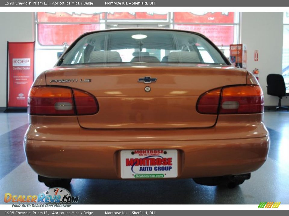 1998 Chevrolet Prizm LSi Apricot Ice Mica / Beige Photo #7