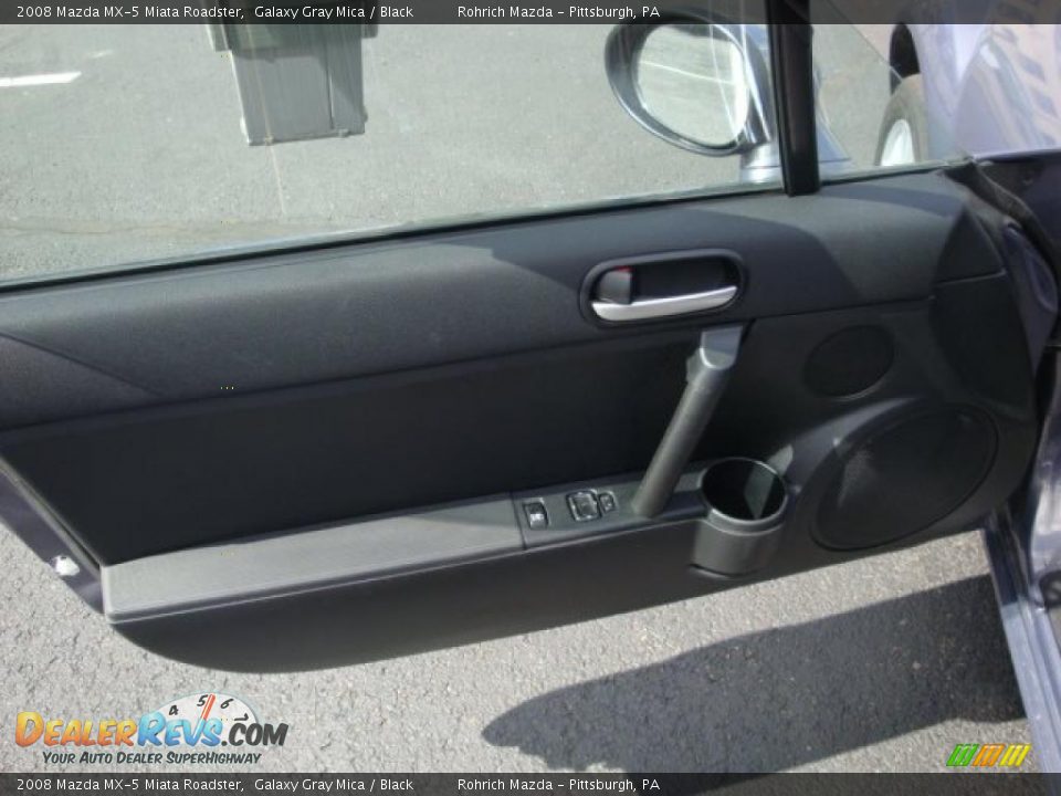 2008 Mazda MX-5 Miata Roadster Galaxy Gray Mica / Black Photo #14