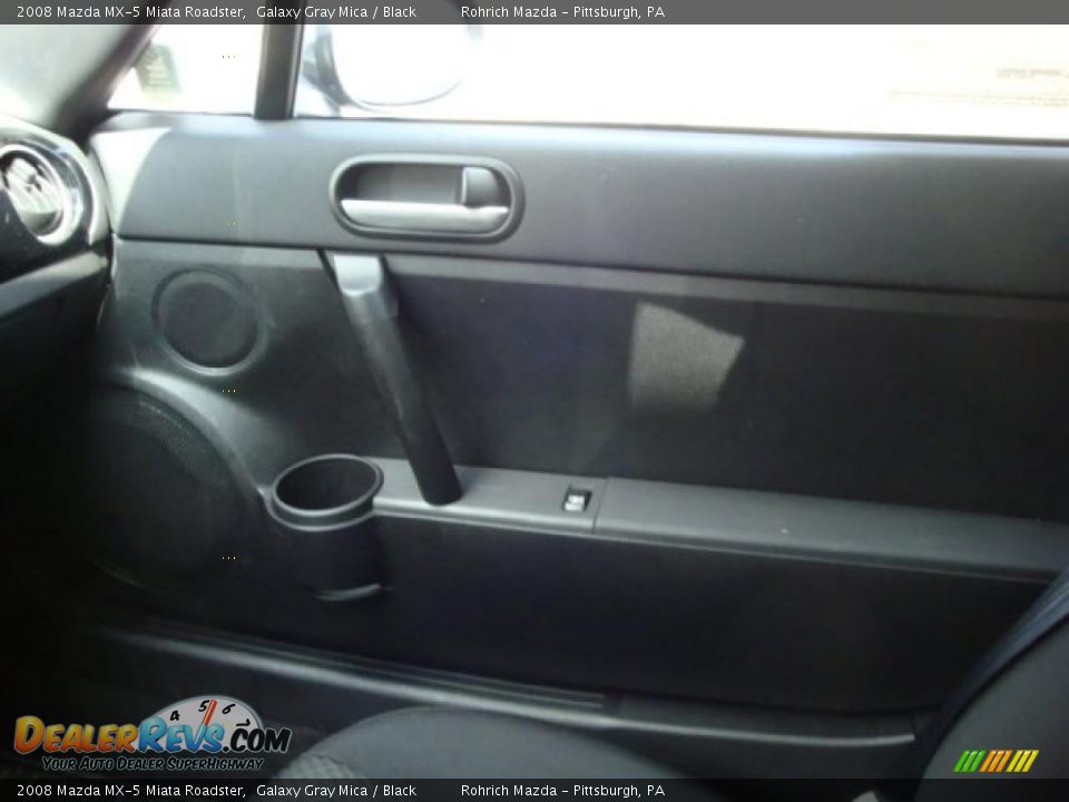 2008 Mazda MX-5 Miata Roadster Galaxy Gray Mica / Black Photo #15