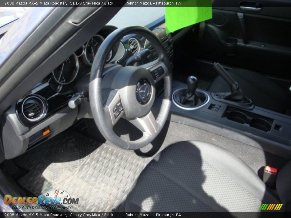 2008 Mazda MX-5 Miata Roadster Galaxy Gray Mica / Black Photo #17