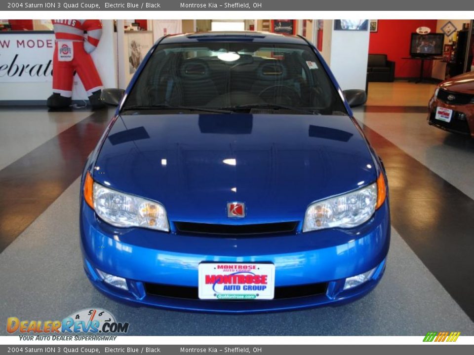 2004 Saturn ION 3 Quad Coupe Electric Blue / Black Photo #11
