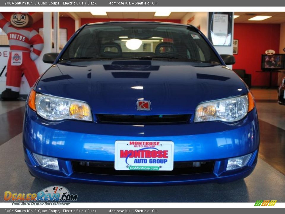 2004 Saturn ION 3 Quad Coupe Electric Blue / Black Photo #12