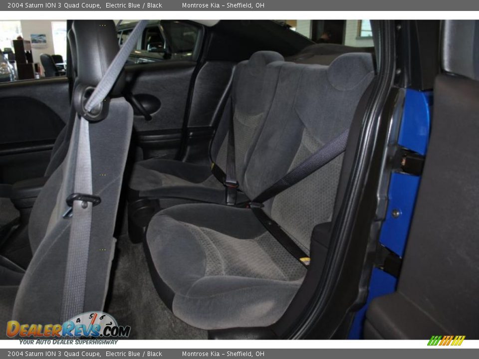 2004 Saturn ION 3 Quad Coupe Electric Blue / Black Photo #17