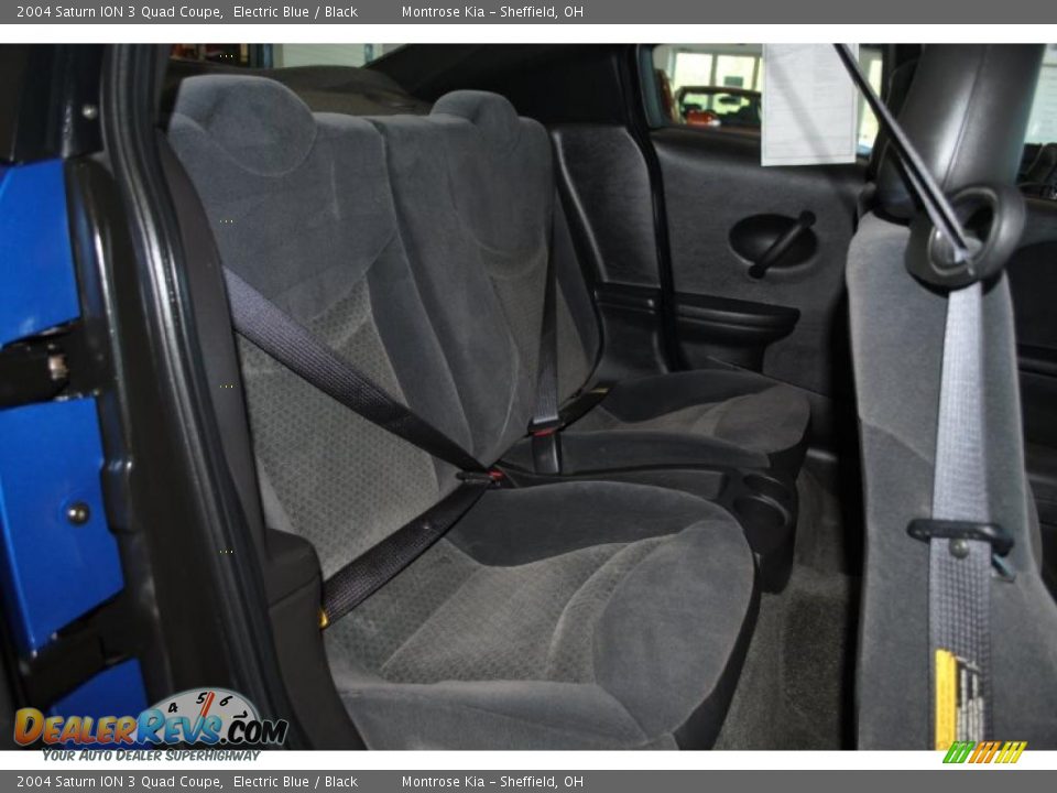 2004 Saturn ION 3 Quad Coupe Electric Blue / Black Photo #18
