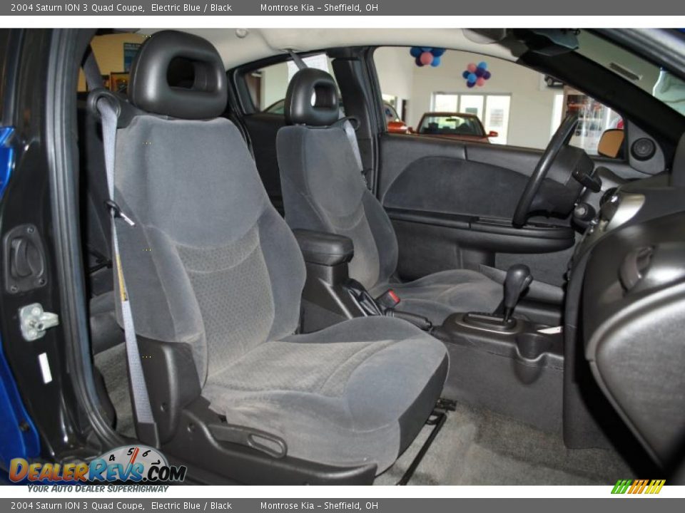 2004 Saturn ION 3 Quad Coupe Electric Blue / Black Photo #19
