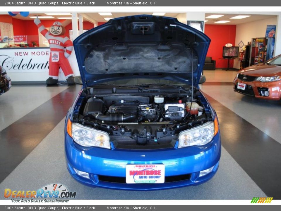 2004 Saturn ION 3 Quad Coupe Electric Blue / Black Photo #20