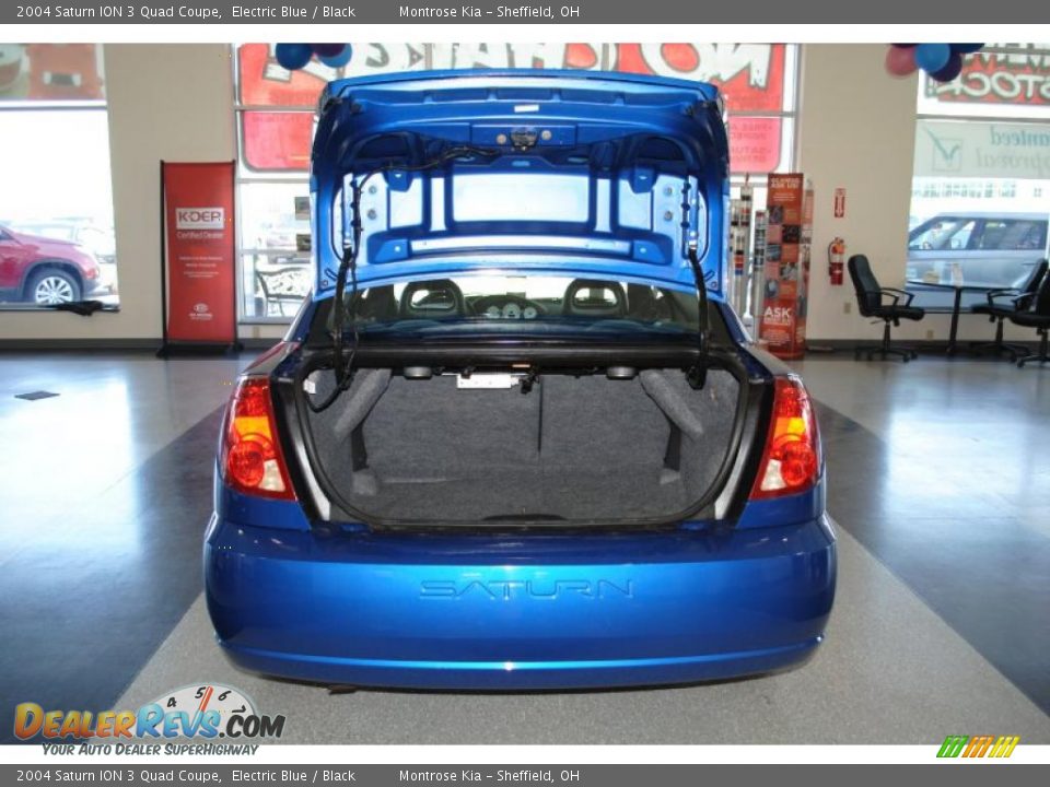 2004 Saturn ION 3 Quad Coupe Electric Blue / Black Photo #22
