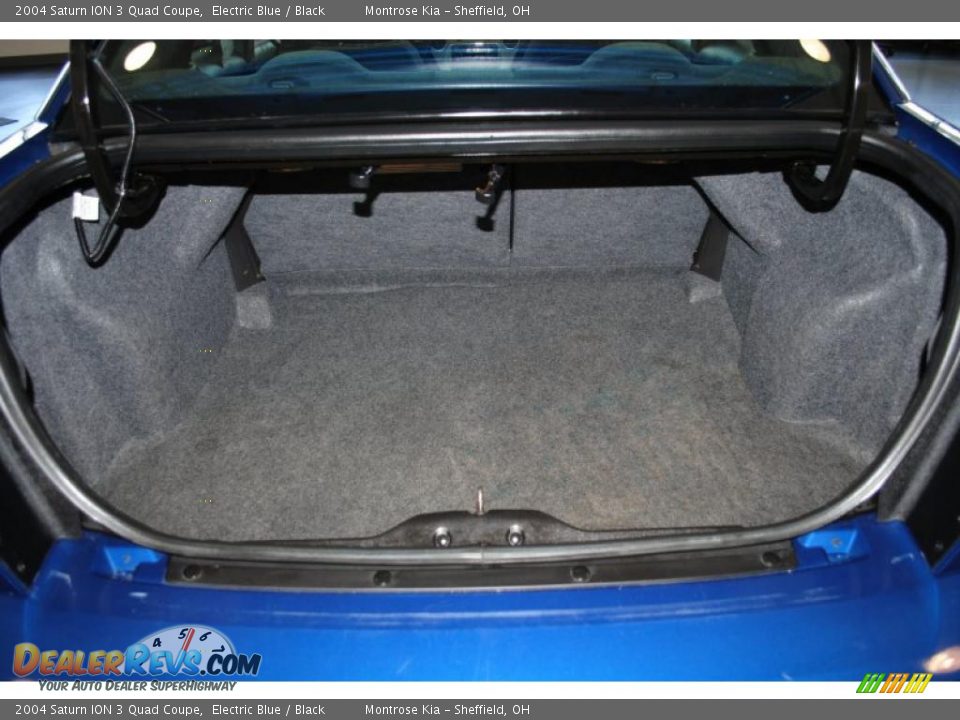 2004 Saturn ION 3 Quad Coupe Electric Blue / Black Photo #23