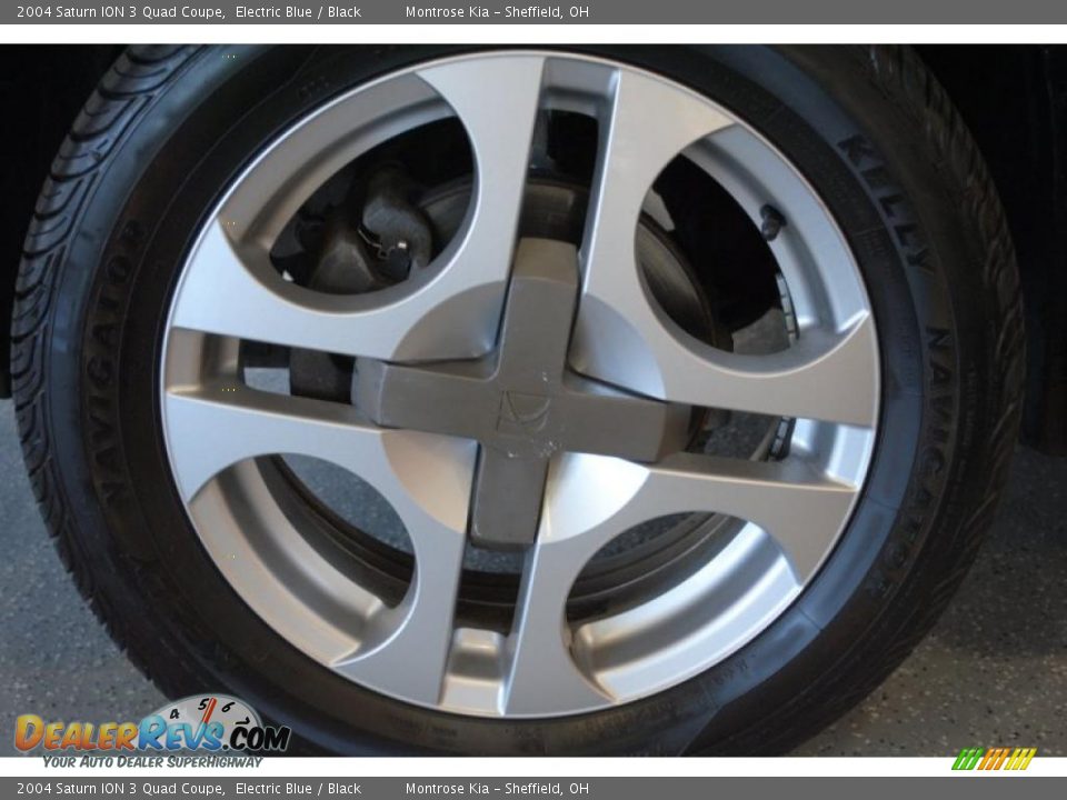 2004 Saturn ION 3 Quad Coupe Electric Blue / Black Photo #26