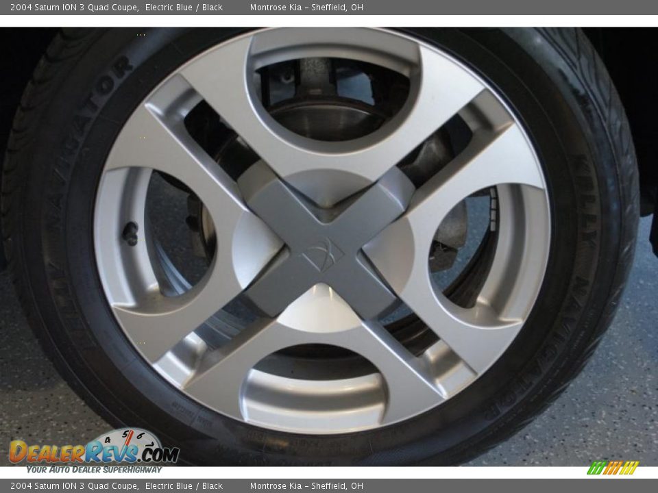 2004 Saturn ION 3 Quad Coupe Electric Blue / Black Photo #27
