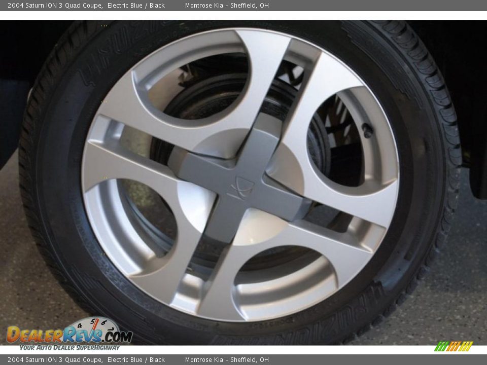 2004 Saturn ION 3 Quad Coupe Electric Blue / Black Photo #28