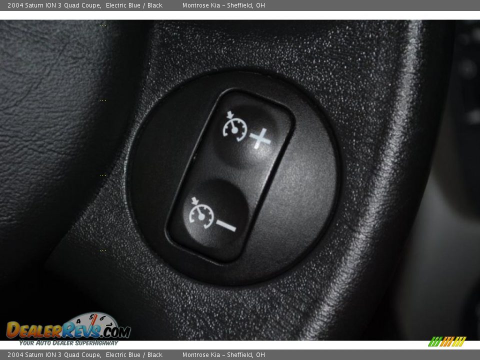 2004 Saturn ION 3 Quad Coupe Electric Blue / Black Photo #32