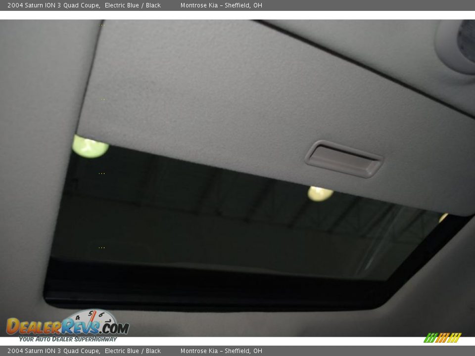2004 Saturn ION 3 Quad Coupe Electric Blue / Black Photo #33
