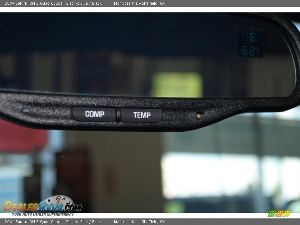 2004 Saturn ION 3 Quad Coupe Electric Blue / Black Photo #34