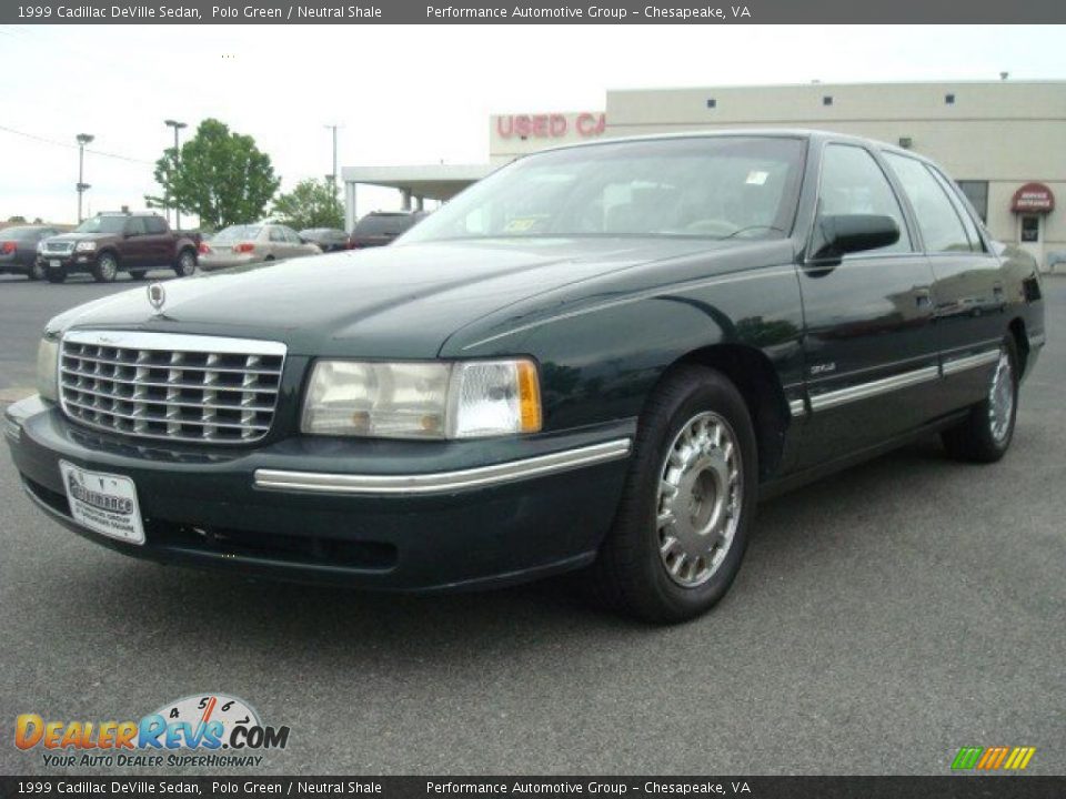 1999 Cadillac DeVille Sedan Polo Green / Neutral Shale Photo #1