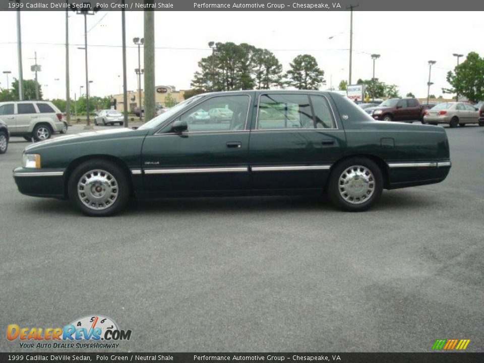 1999 Cadillac DeVille Sedan Polo Green / Neutral Shale Photo #3