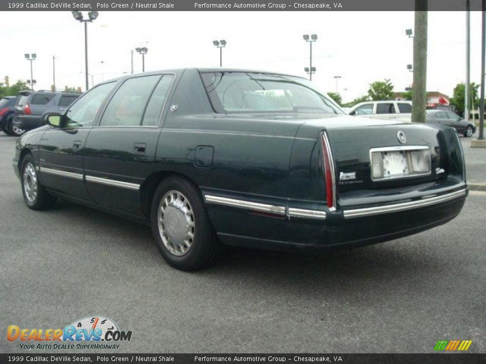1999 Cadillac DeVille Sedan Polo Green / Neutral Shale Photo #4