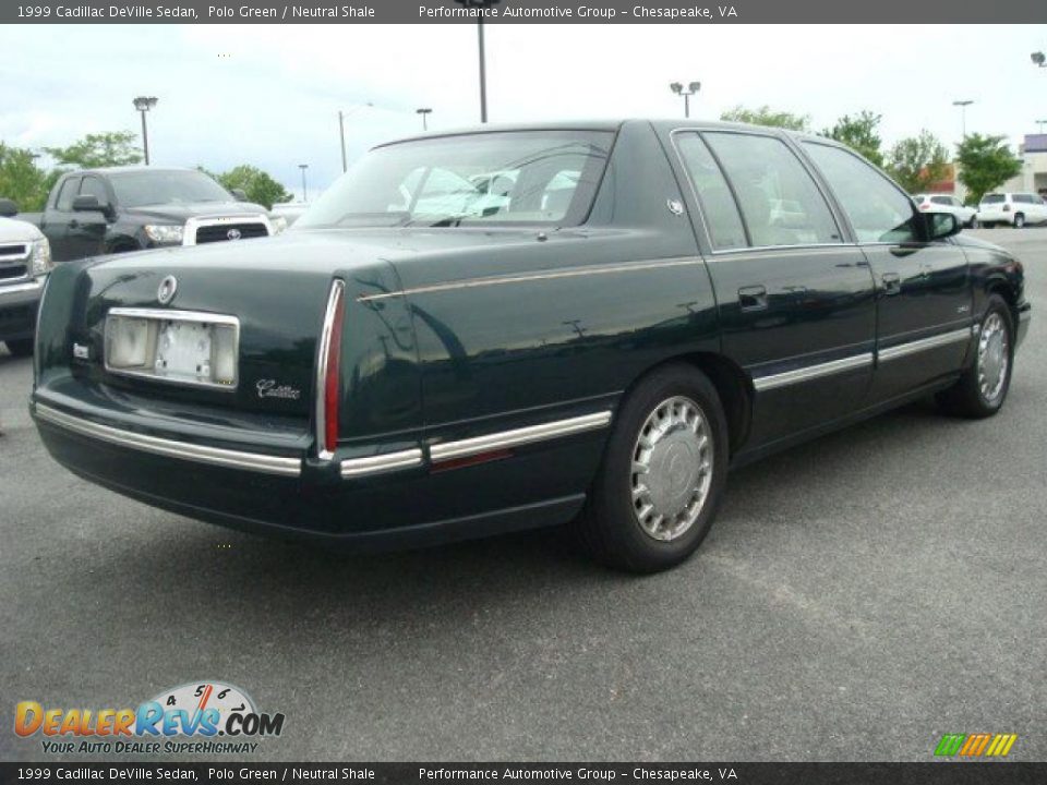 1999 Cadillac DeVille Sedan Polo Green / Neutral Shale Photo #6