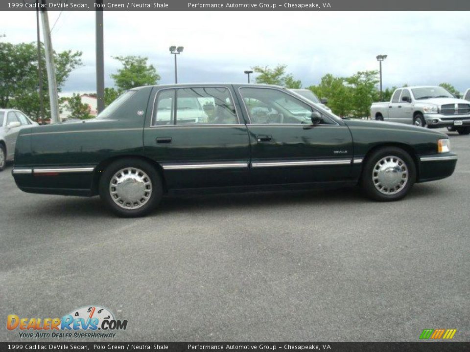 1999 Cadillac DeVille Sedan Polo Green / Neutral Shale Photo #7