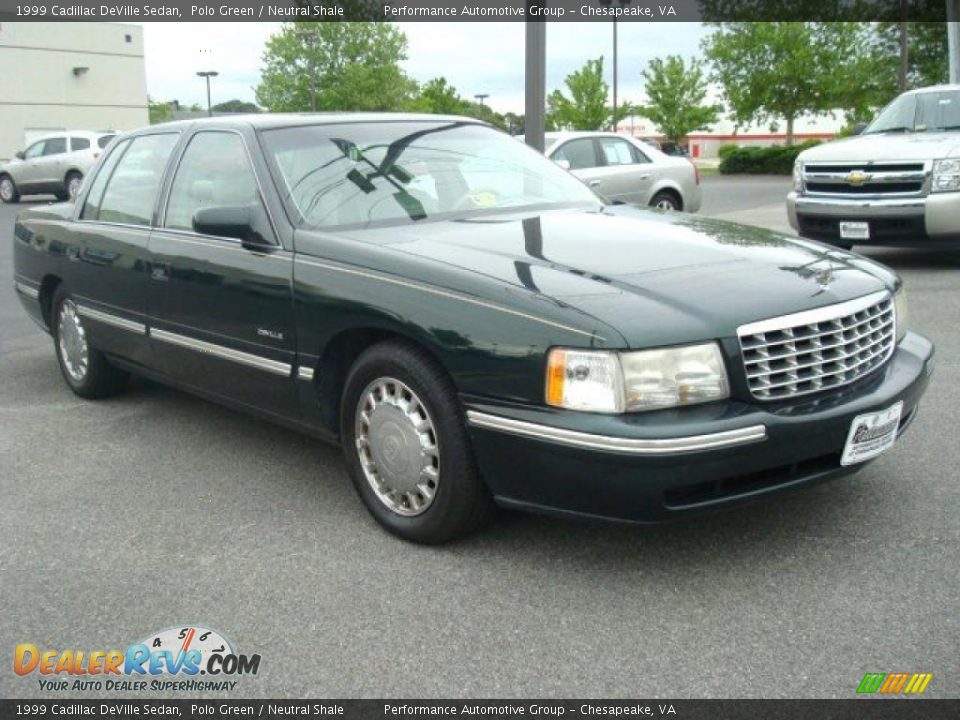 1999 Cadillac DeVille Sedan Polo Green / Neutral Shale Photo #8