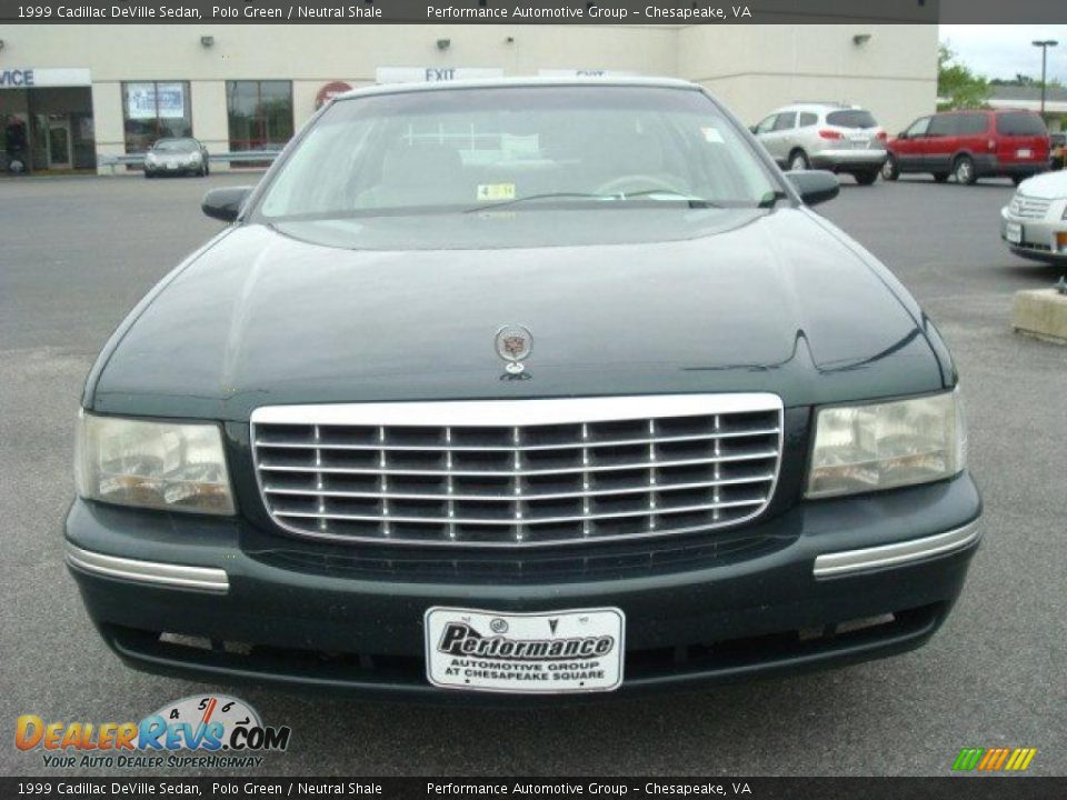 1999 Cadillac DeVille Sedan Polo Green / Neutral Shale Photo #9