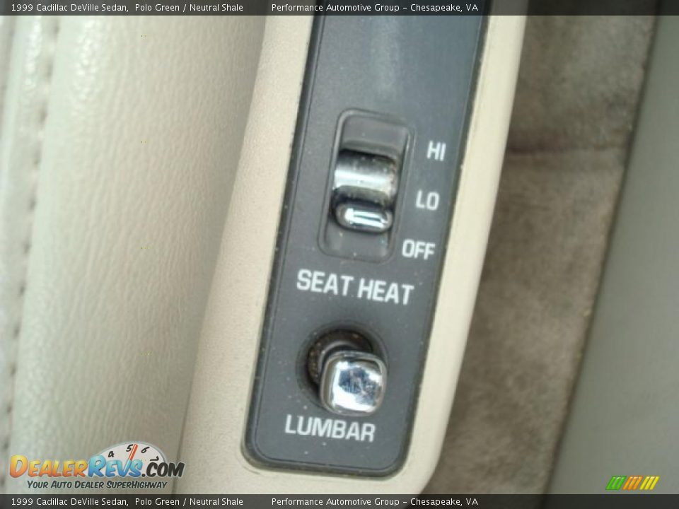 1999 Cadillac DeVille Sedan Polo Green / Neutral Shale Photo #15