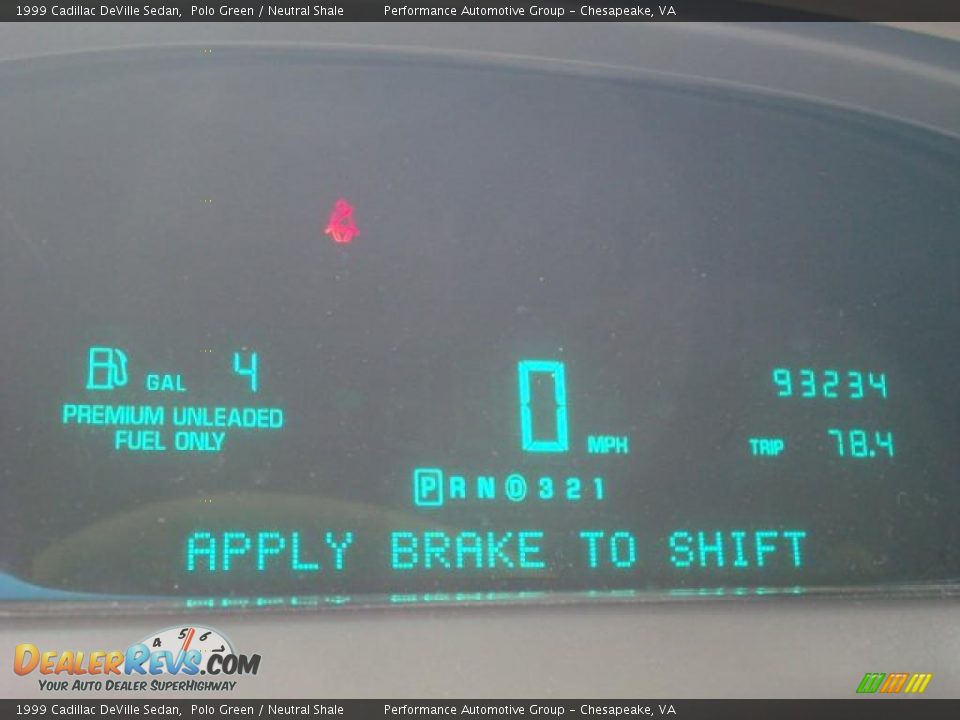 1999 Cadillac DeVille Sedan Polo Green / Neutral Shale Photo #18