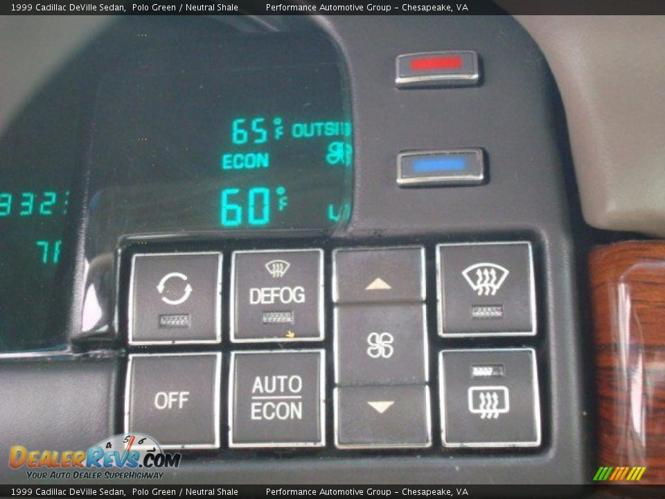 1999 Cadillac DeVille Sedan Polo Green / Neutral Shale Photo #19