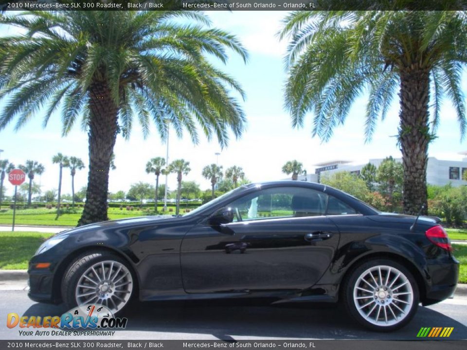 2010 Mercedes-Benz SLK 300 Roadster Black / Black Photo #1