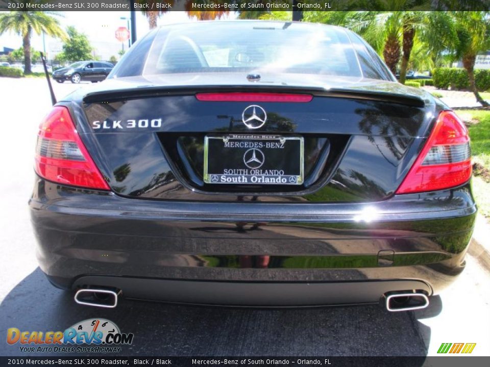 2010 Mercedes-Benz SLK 300 Roadster Black / Black Photo #7