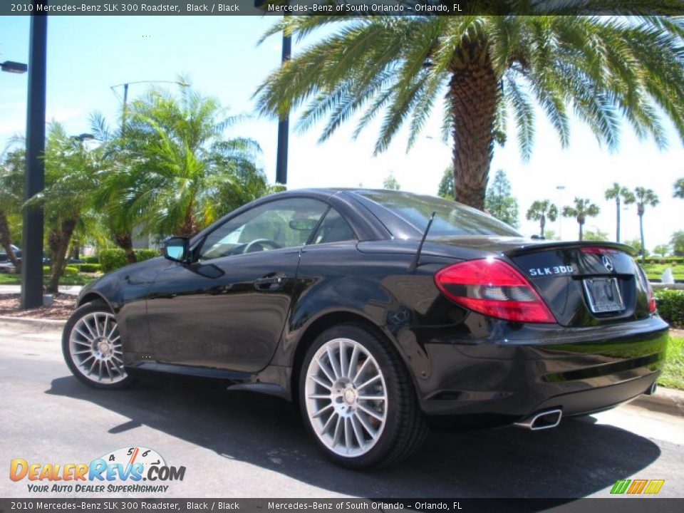 2010 Mercedes-Benz SLK 300 Roadster Black / Black Photo #8