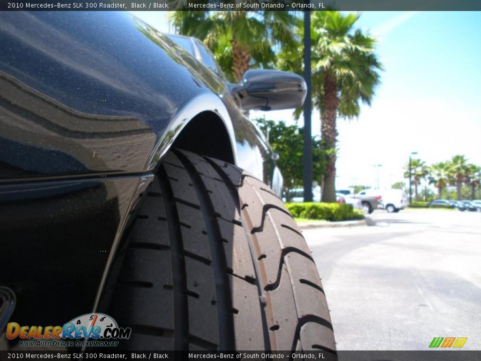 2010 Mercedes-Benz SLK 300 Roadster Black / Black Photo #15