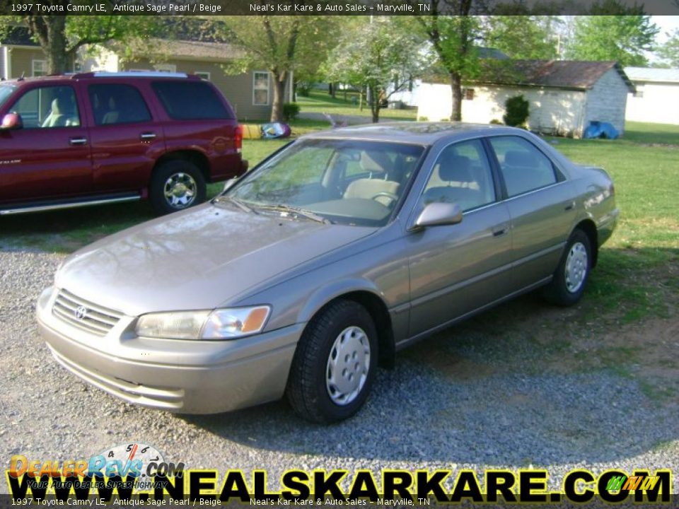 1997 Toyota Camry LE Antique Sage Pearl / Beige Photo #1
