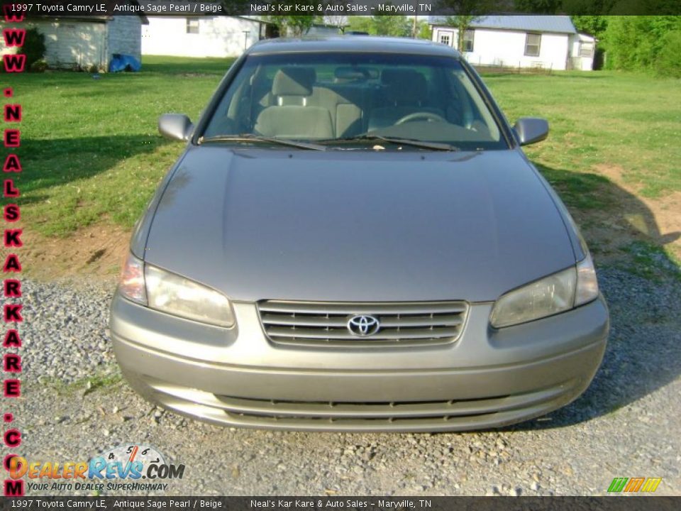 1997 Toyota Camry LE Antique Sage Pearl / Beige Photo #2