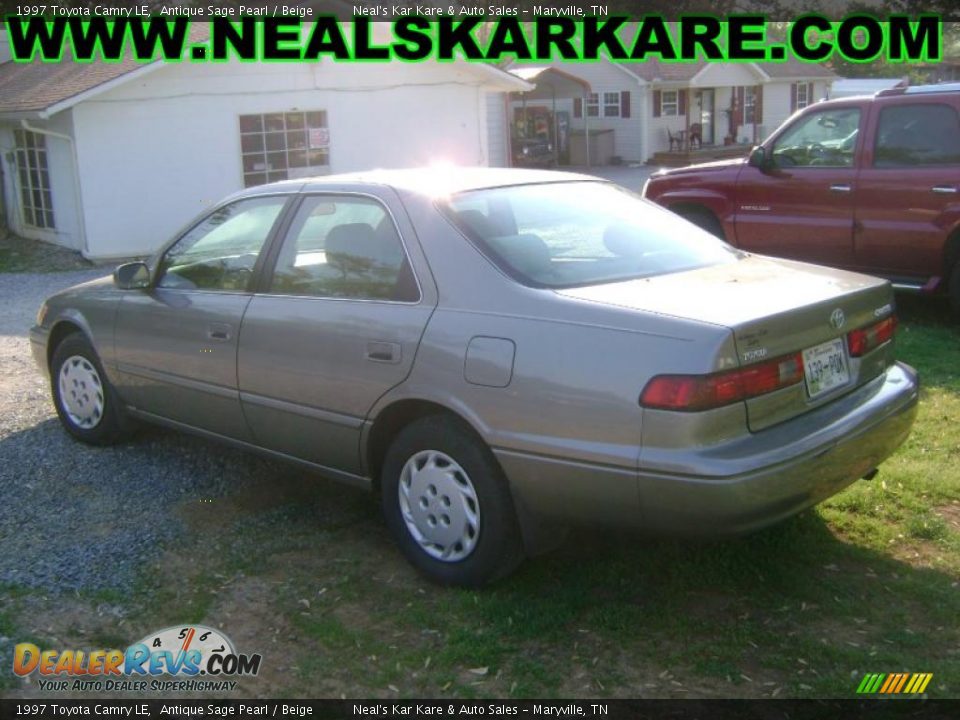 1997 Toyota Camry LE Antique Sage Pearl / Beige Photo #3