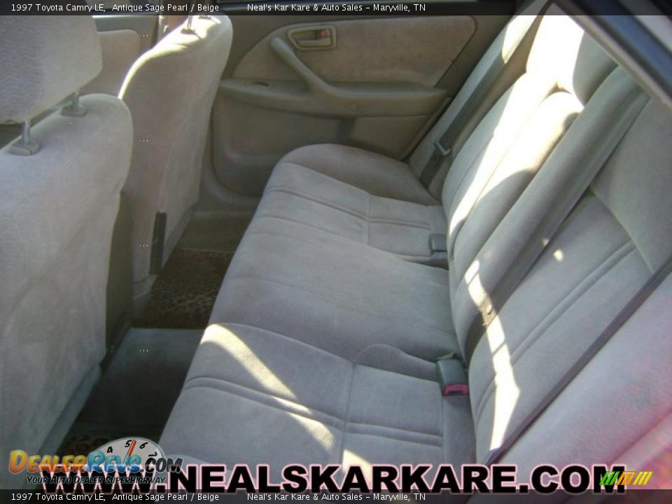 1997 Toyota Camry LE Antique Sage Pearl / Beige Photo #14