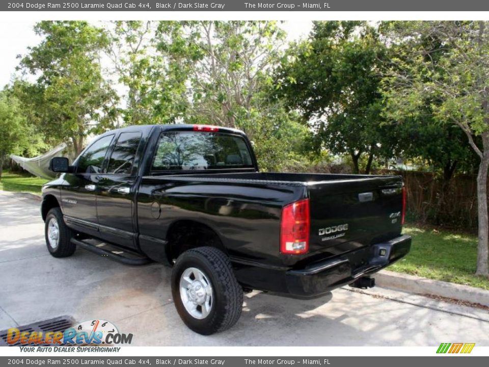 2004 Dodge Ram 2500 Laramie Quad Cab 4x4 Black / Dark Slate Gray Photo #6