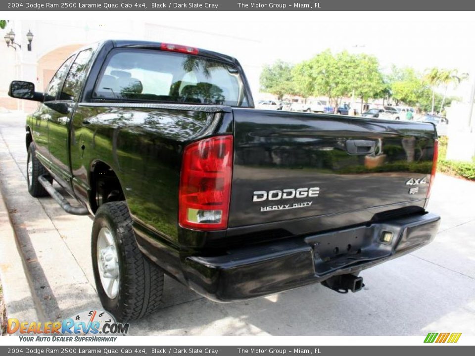 2004 Dodge Ram 2500 Laramie Quad Cab 4x4 Black / Dark Slate Gray Photo #17