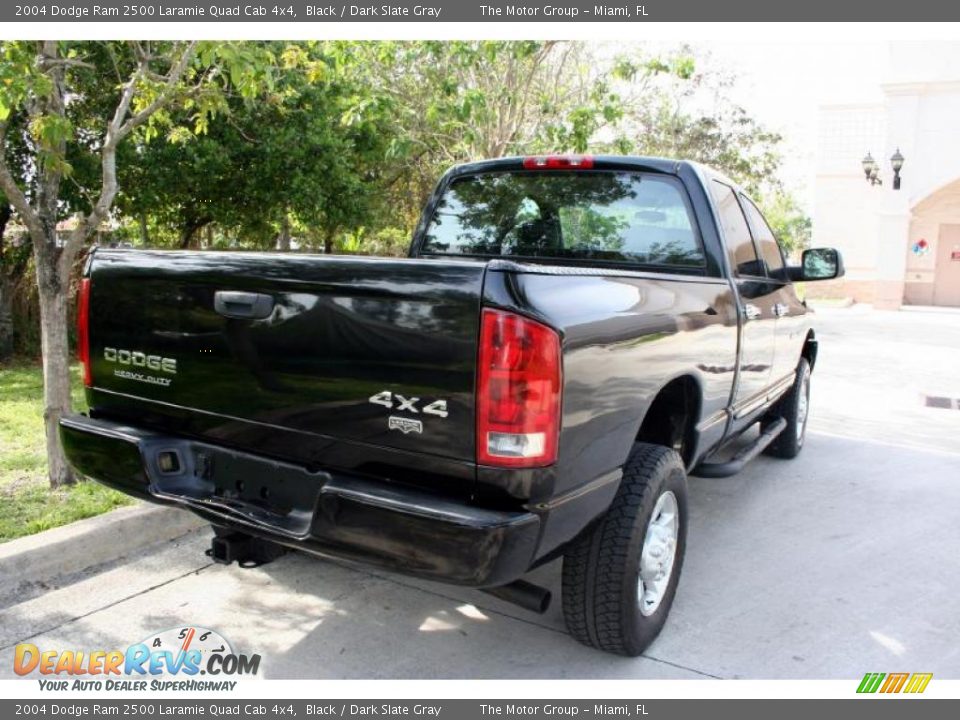 2004 Dodge Ram 2500 Laramie Quad Cab 4x4 Black / Dark Slate Gray Photo #18